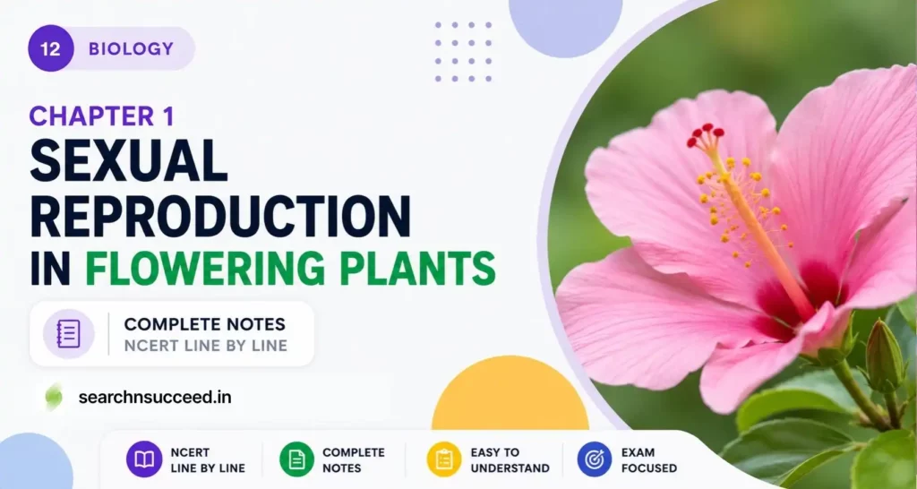 SEXUAL REPRODUCTION IN FLOWERING PLANTS - CLASS 12 - PUC II - searchnsucceed