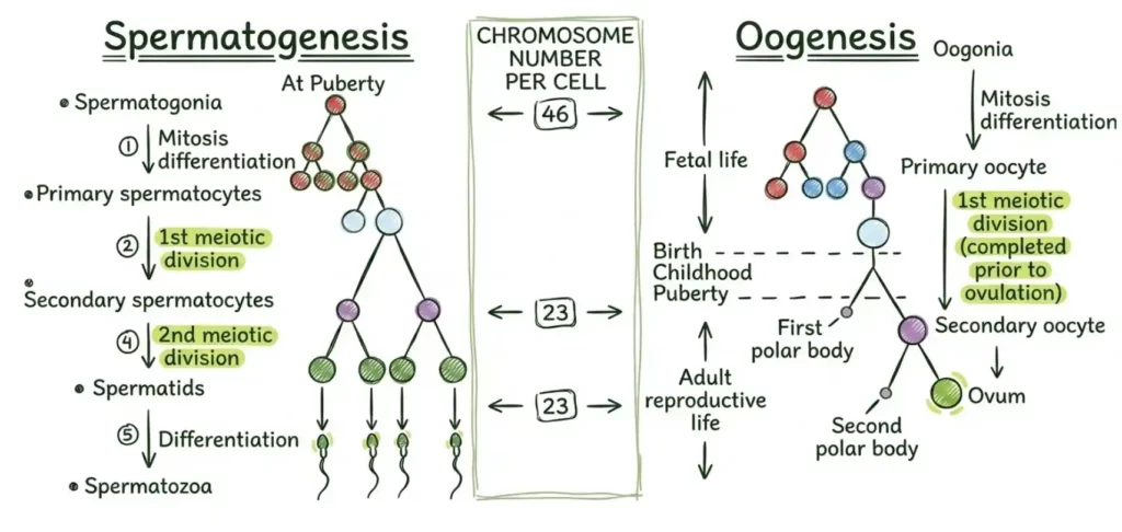 Gametogenesis- Flow Chart - Searchnsucceed